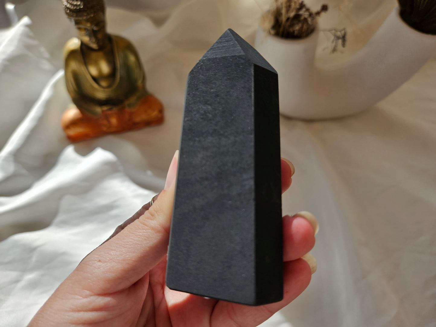 Pyrite and Shungite Tower 03