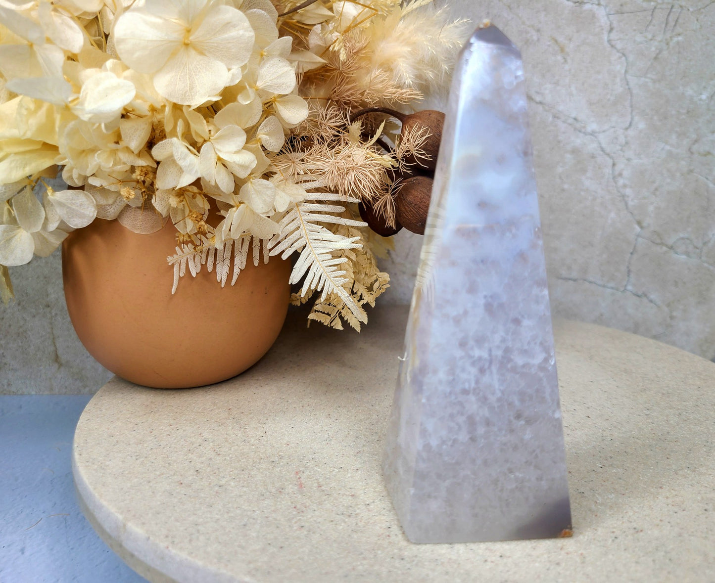 Druzy Agate Obelisk 01