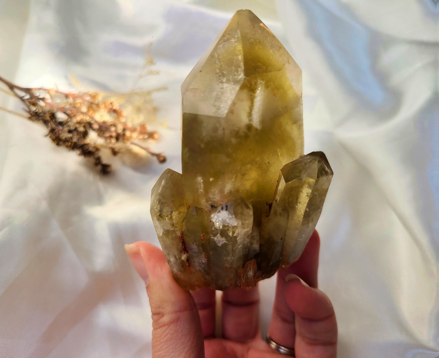 Natural Kundalini Citrine Cluster Tower 02