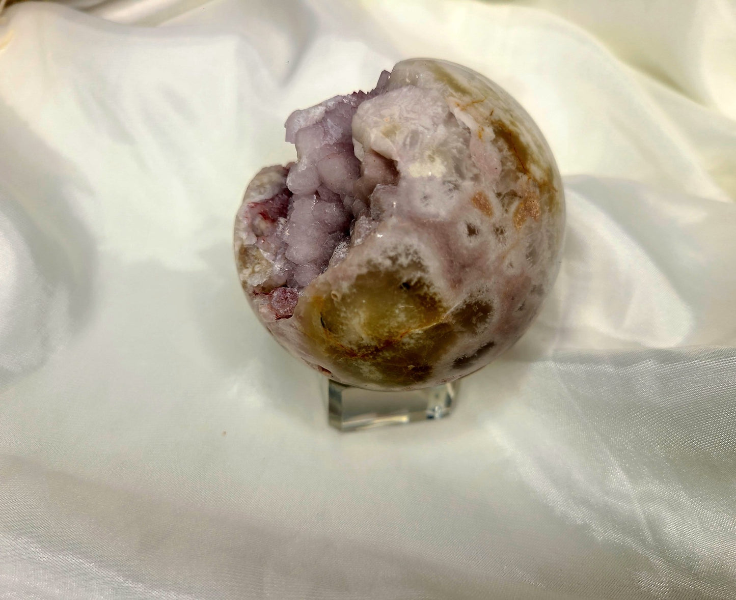 Druzy Pink Amethyst Sphere