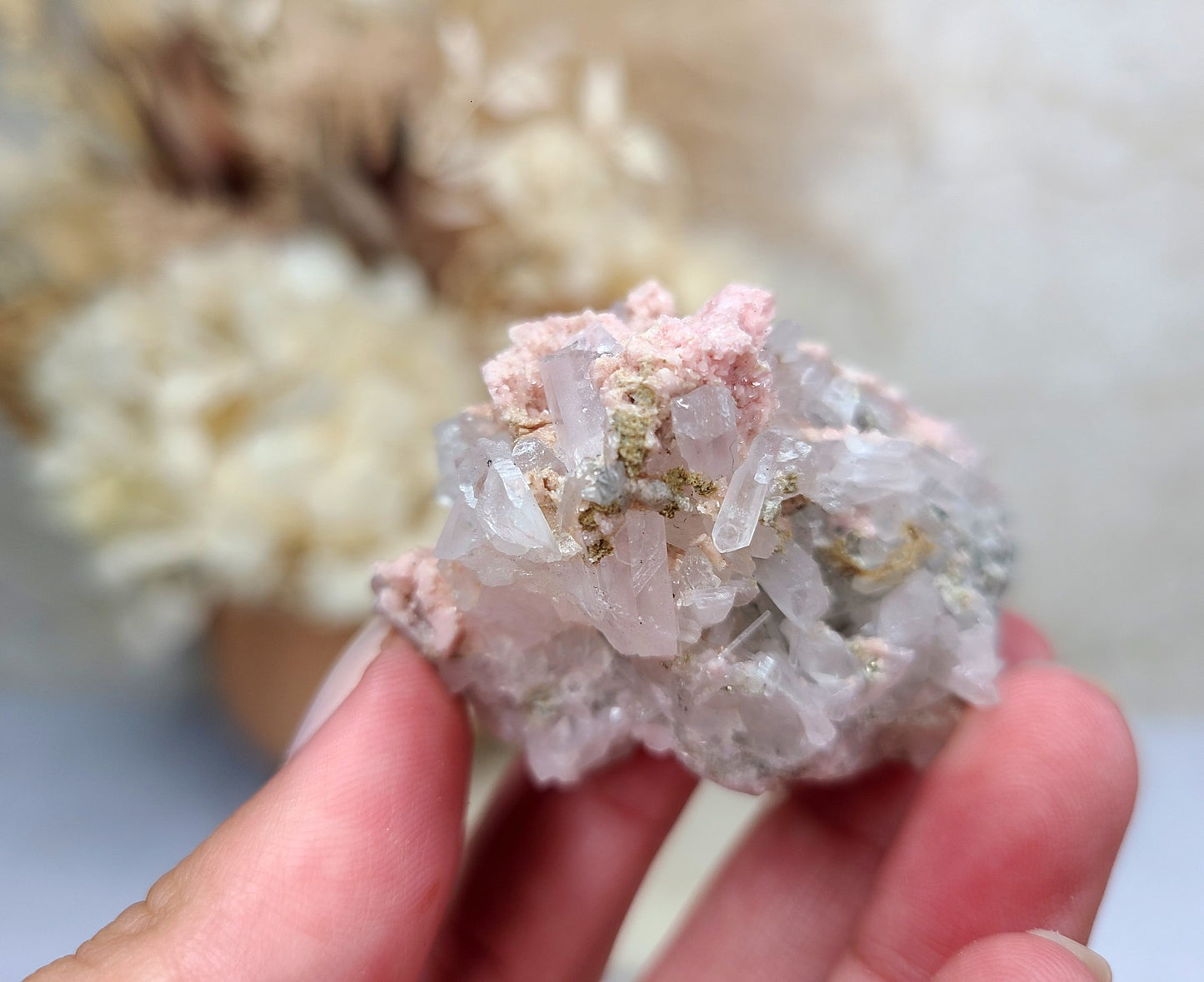 Rare Rhodochrosite, Quartz & Pyrite Specimen 03