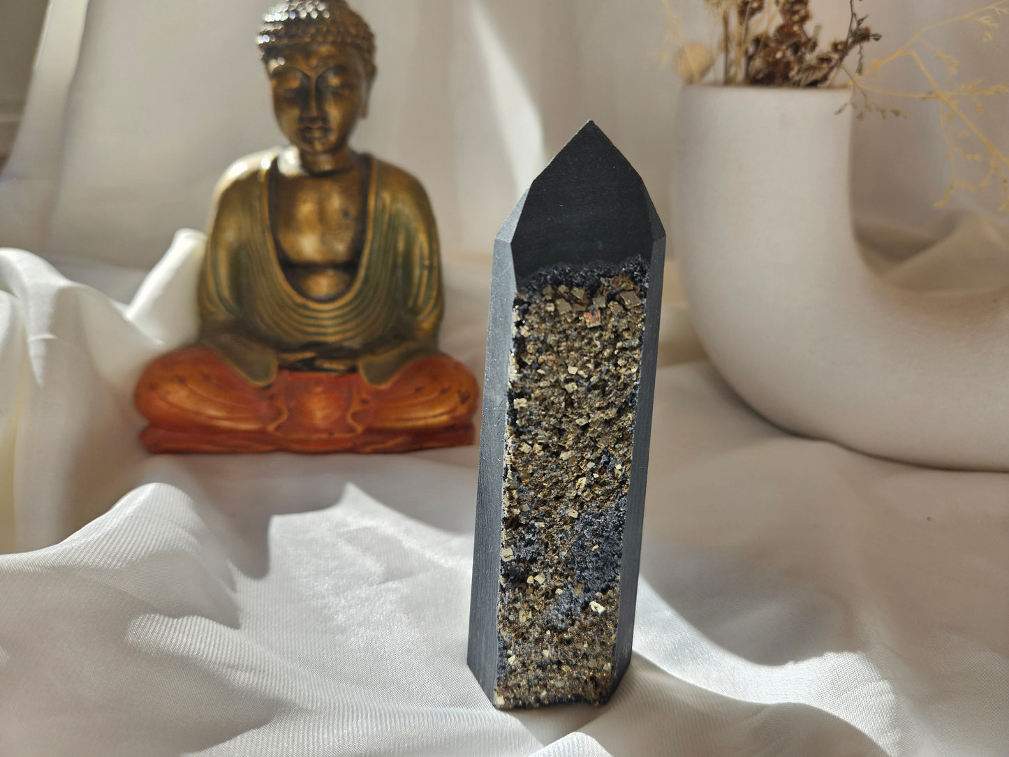 Pyrite and Shungite Tower 01