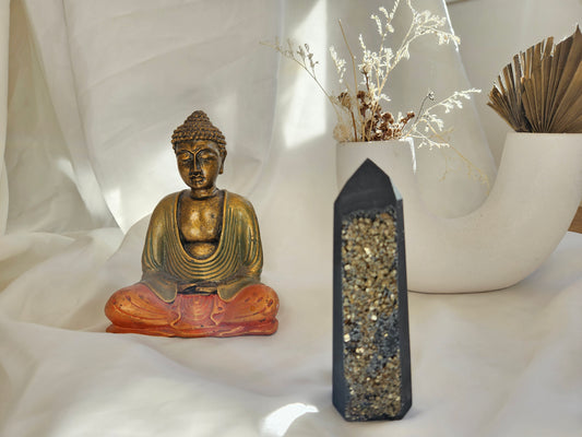Pyrite and Shungite Tower 01