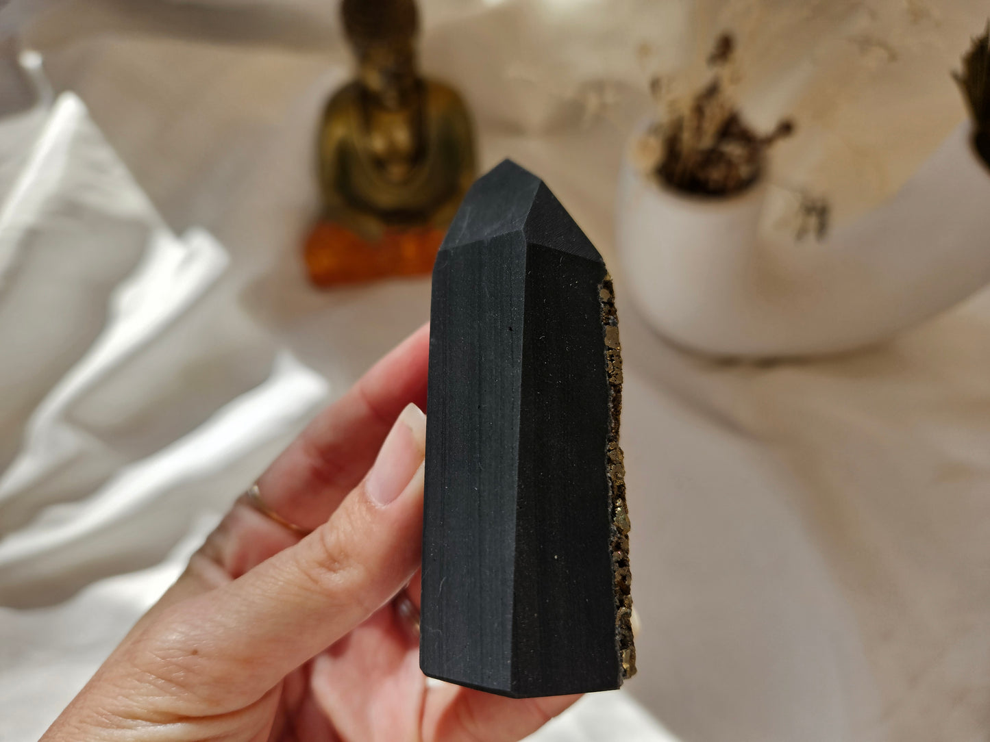 Pyrite and Shungite Tower 02