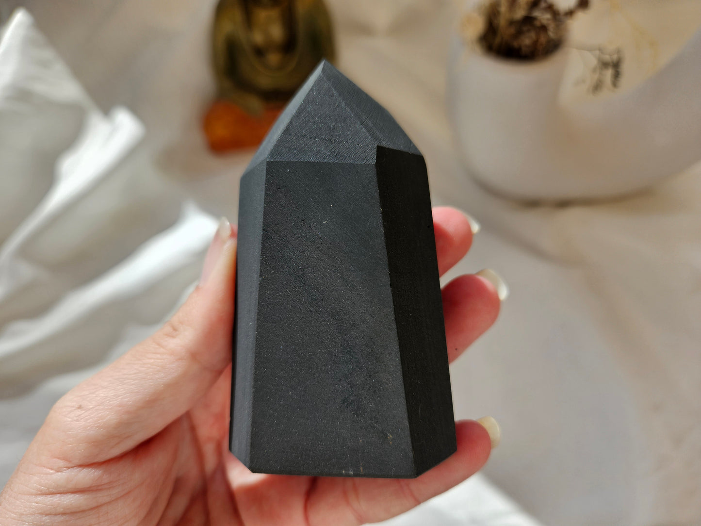 Pyrite and Shungite Tower 02