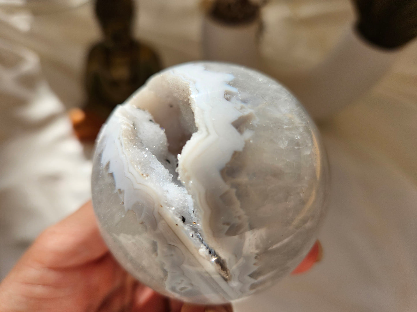 Druzy Agate Sphere