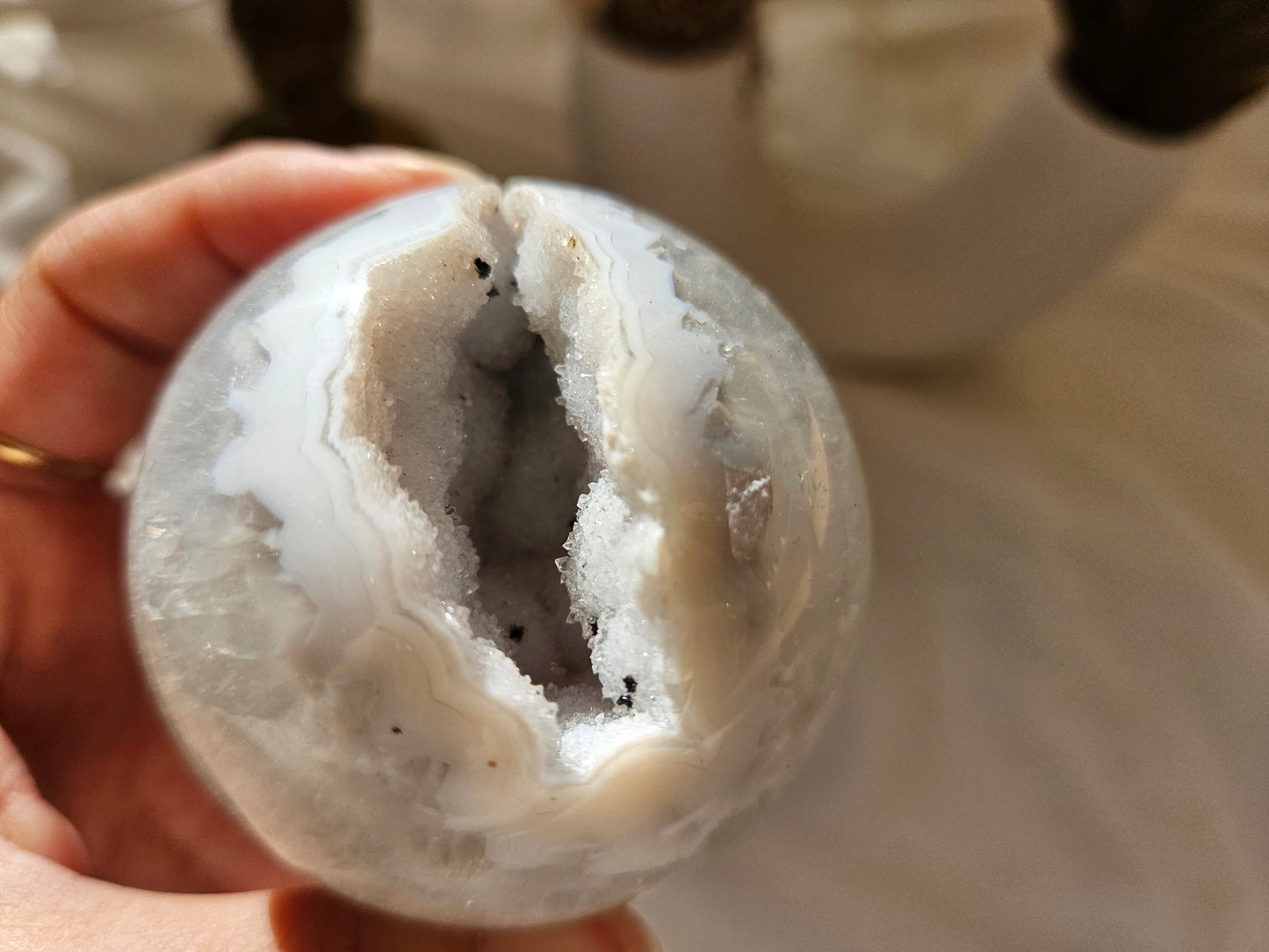Druzy Agate Sphere