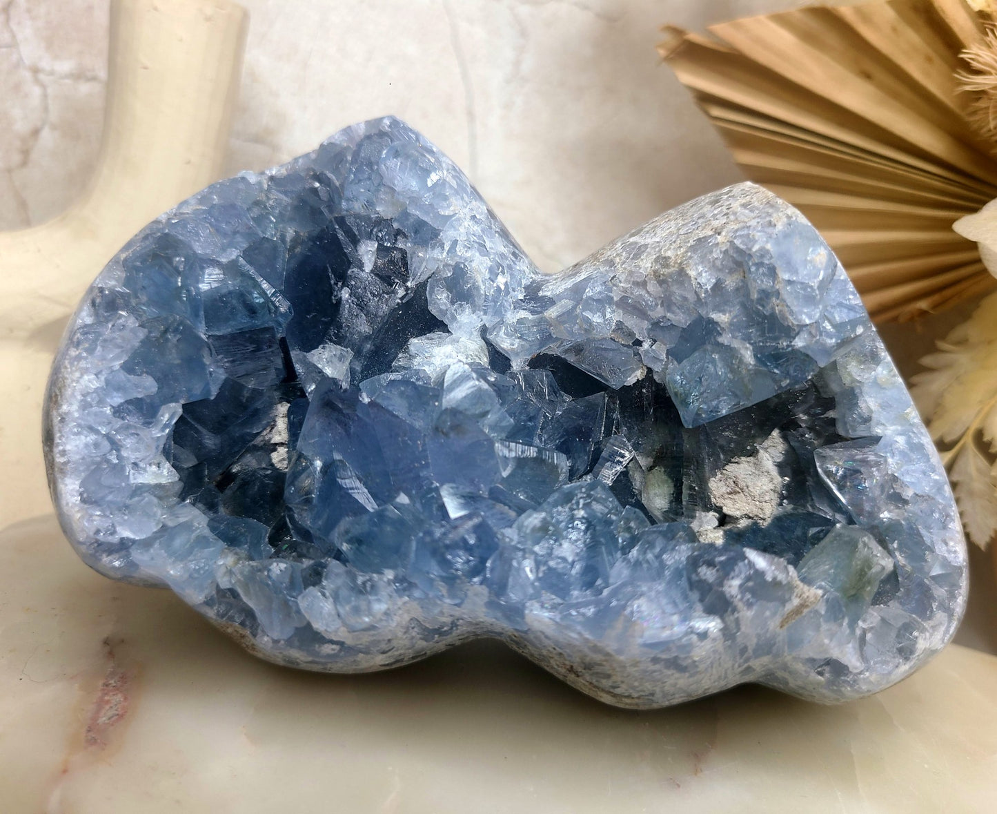 High Grade Celestite Self-standing Cluster - 1.5kg