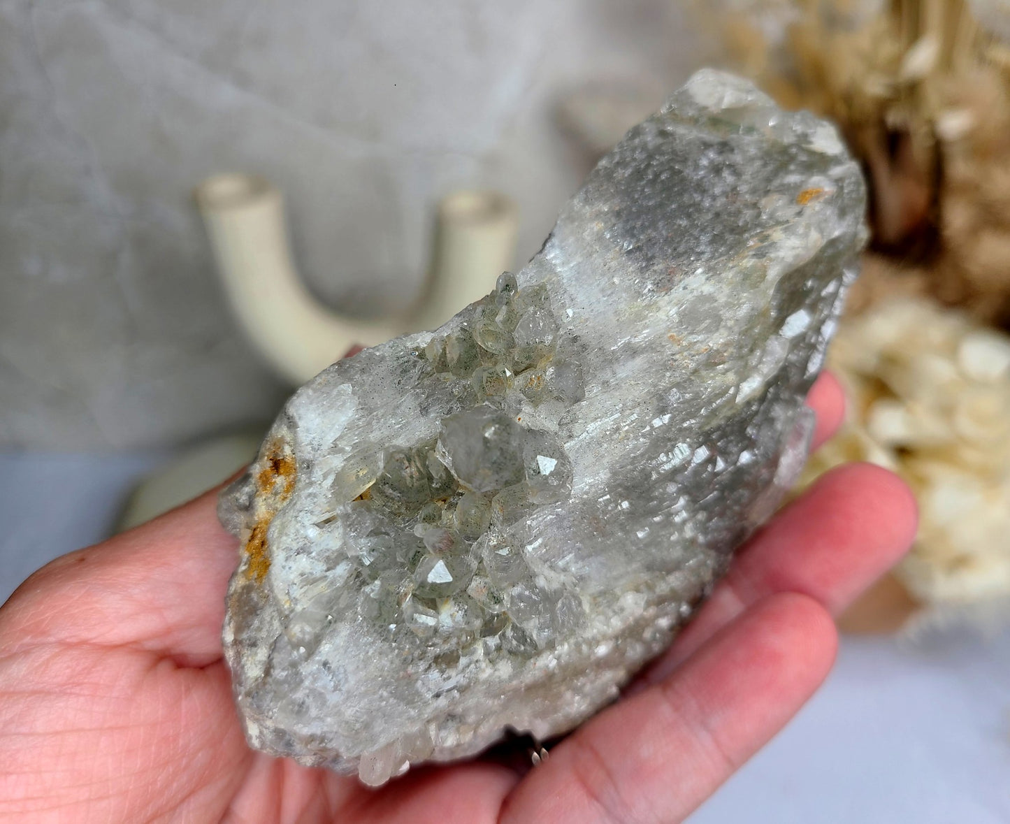 Raw Smoky Elestial Quartz Cluster 01