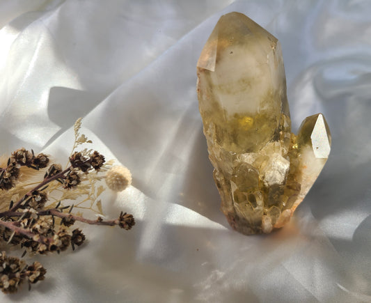 Natural Kundalini Citrine Cluster Tower 01