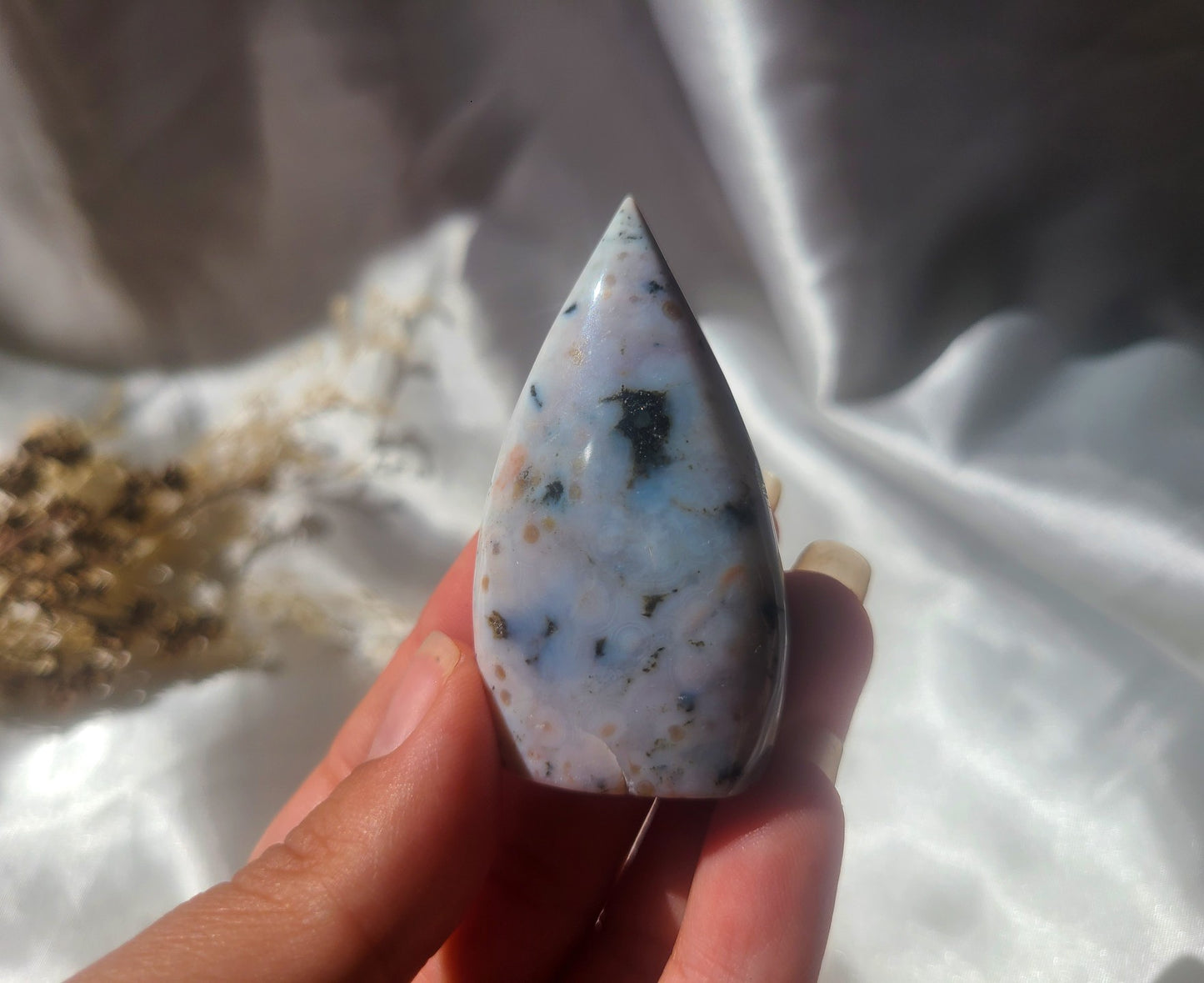Druzy Ocean Jasper Flame 07