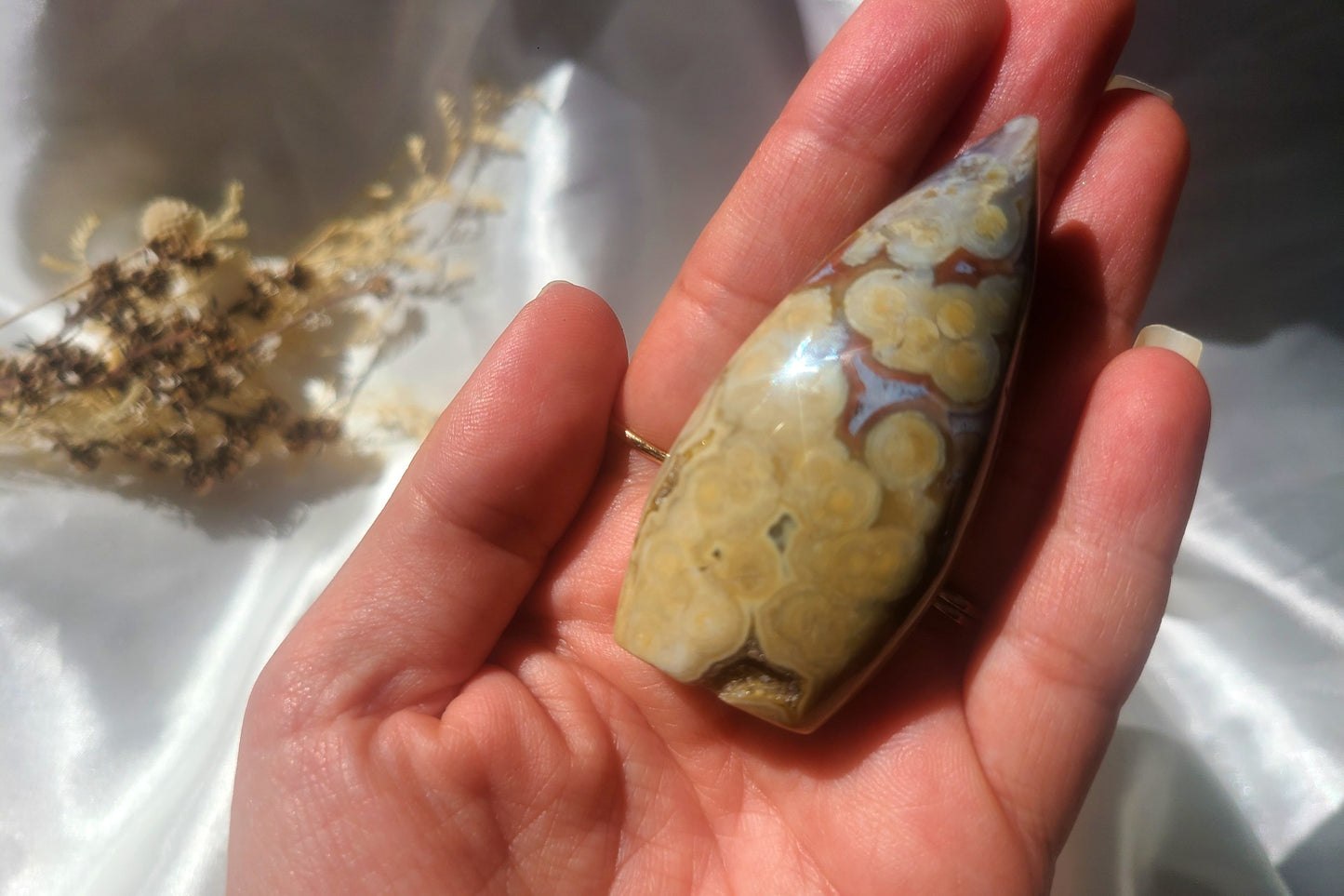 Druzy Ocean Jasper Flame 01