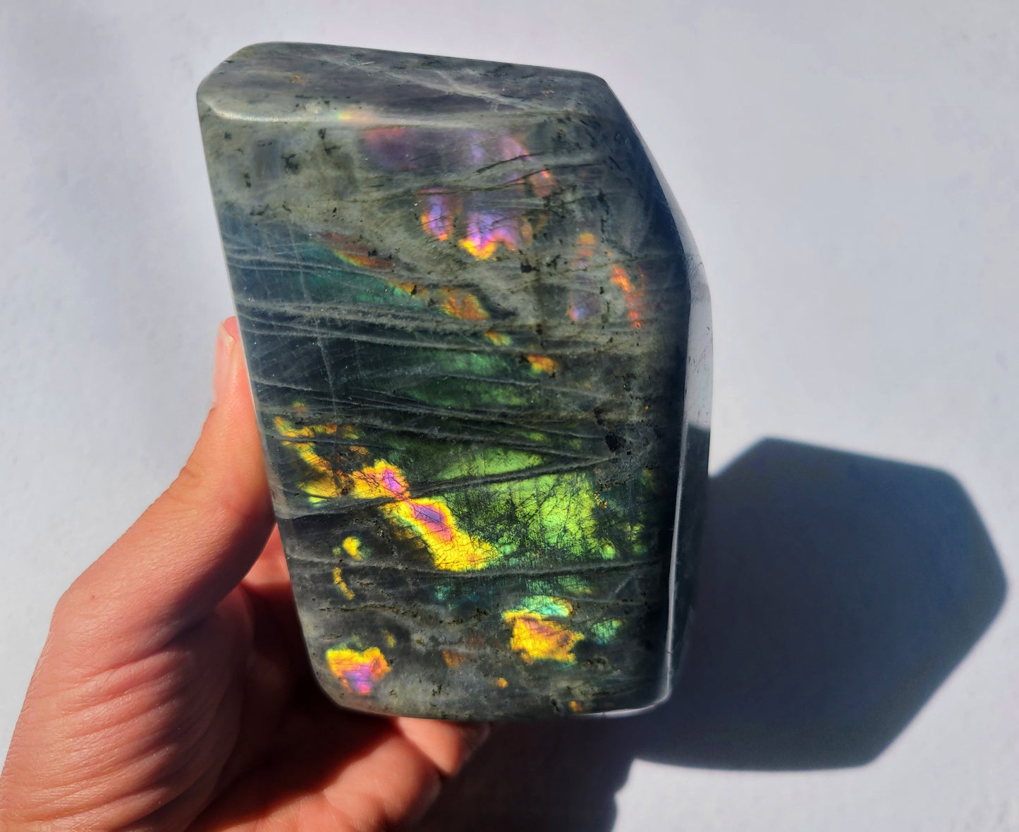 Purple Labradorite Standing Free Form 09