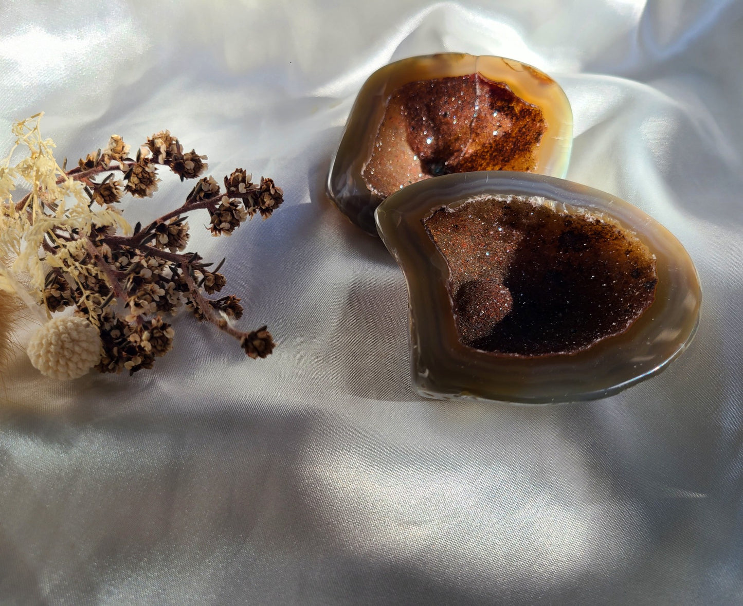 Natural Druzy Agate Geode Jewellery Box  02