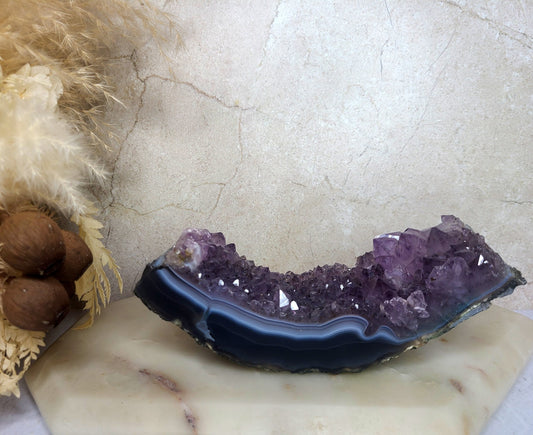 Amethyst and Agate Cluster