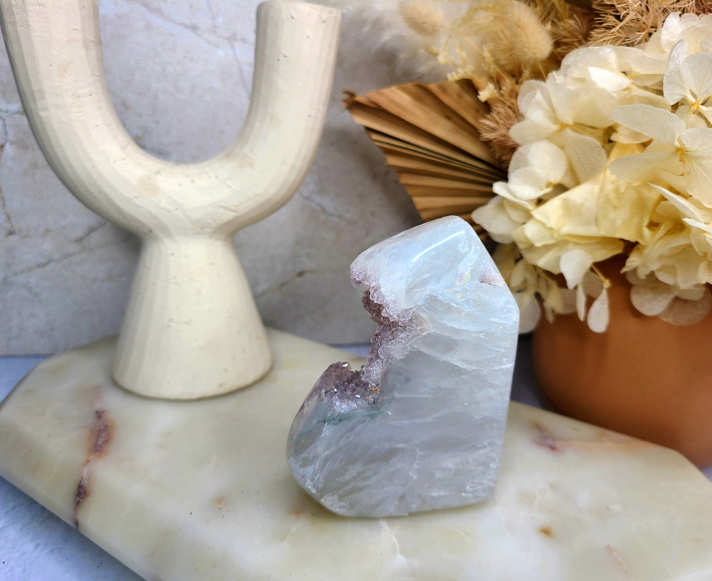 Amethyst and Agate Standing Free Form