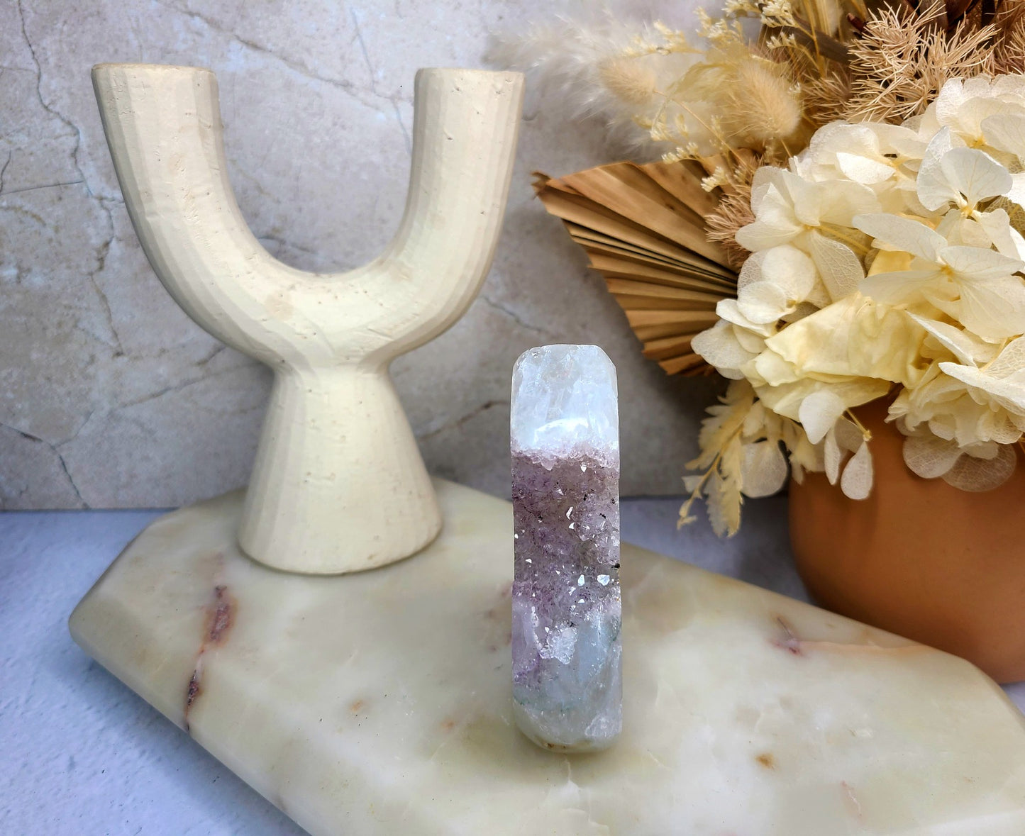 Amethyst and Agate Standing Free Form