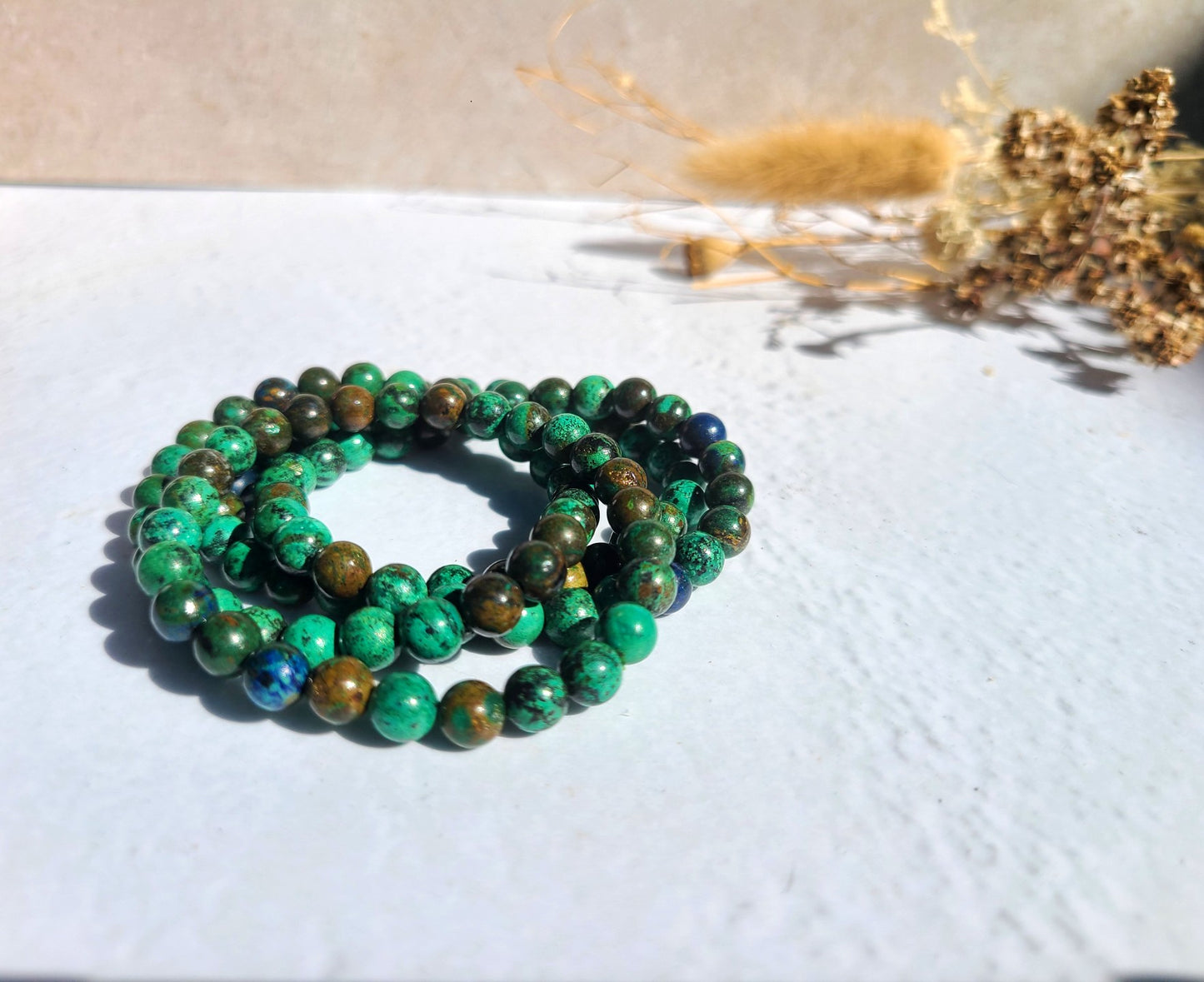 Azurite and Malachite Bracelet