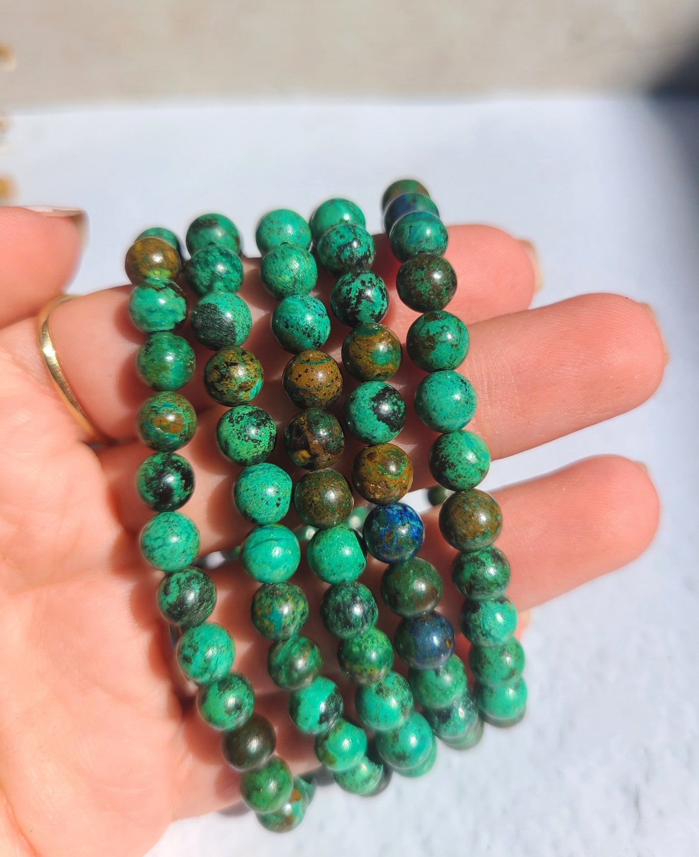 Azurite and Malachite Bracelet