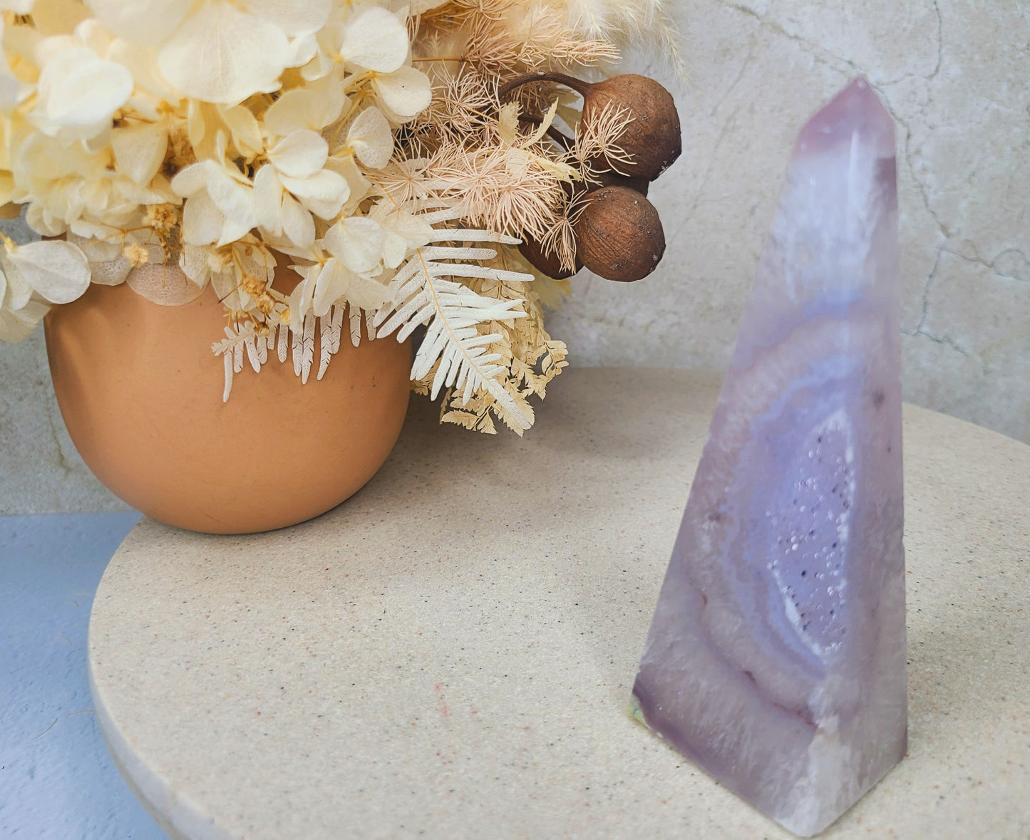 Druzy Agate Obelisk 04