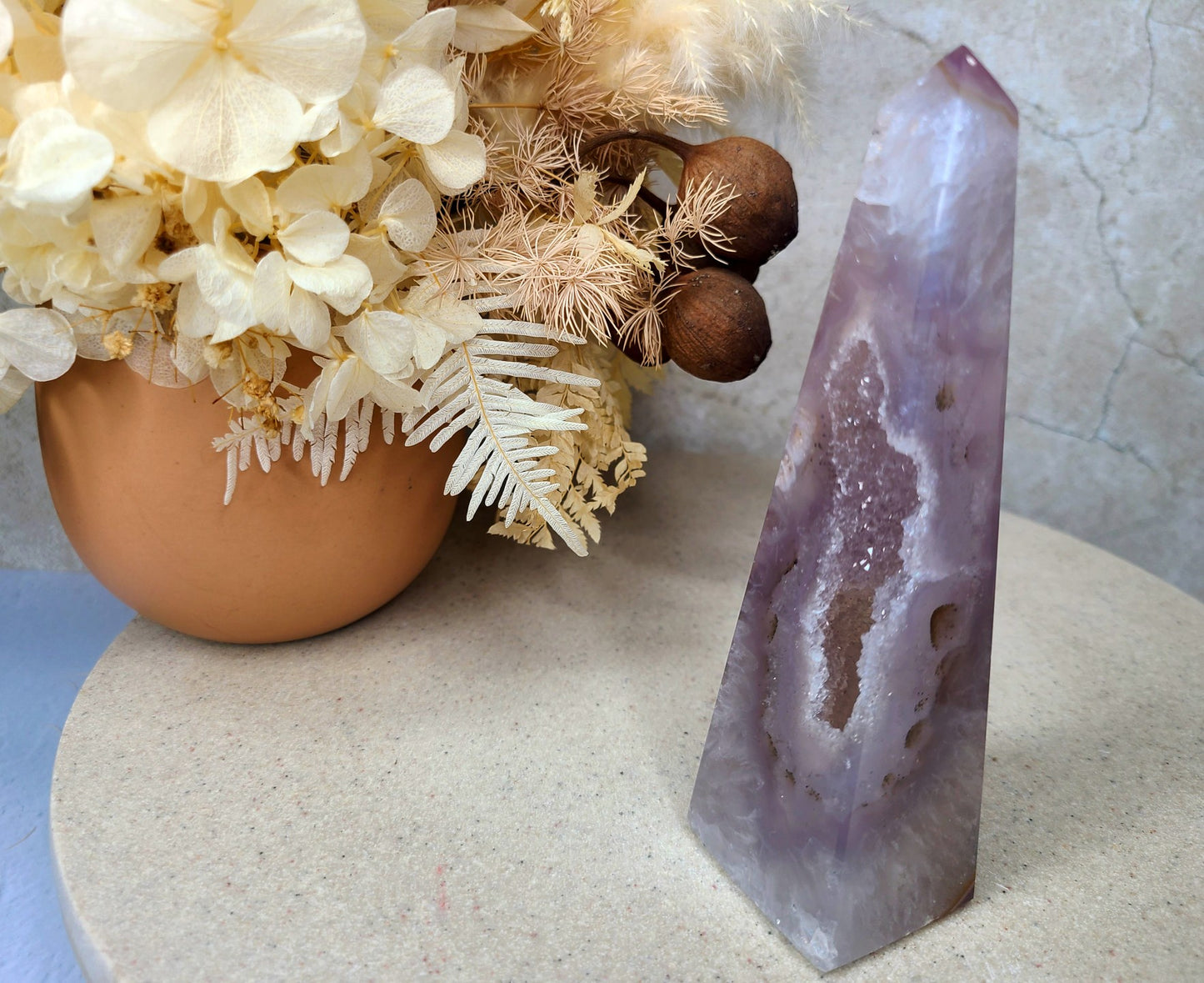 Druzy Agate Obelisk 02