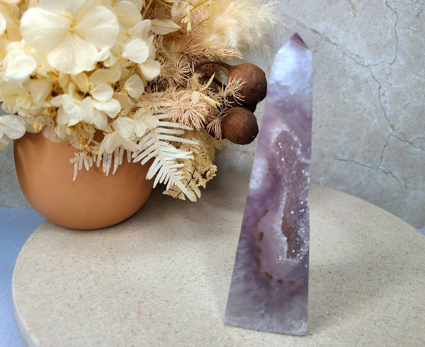 Druzy Agate Obelisk 02