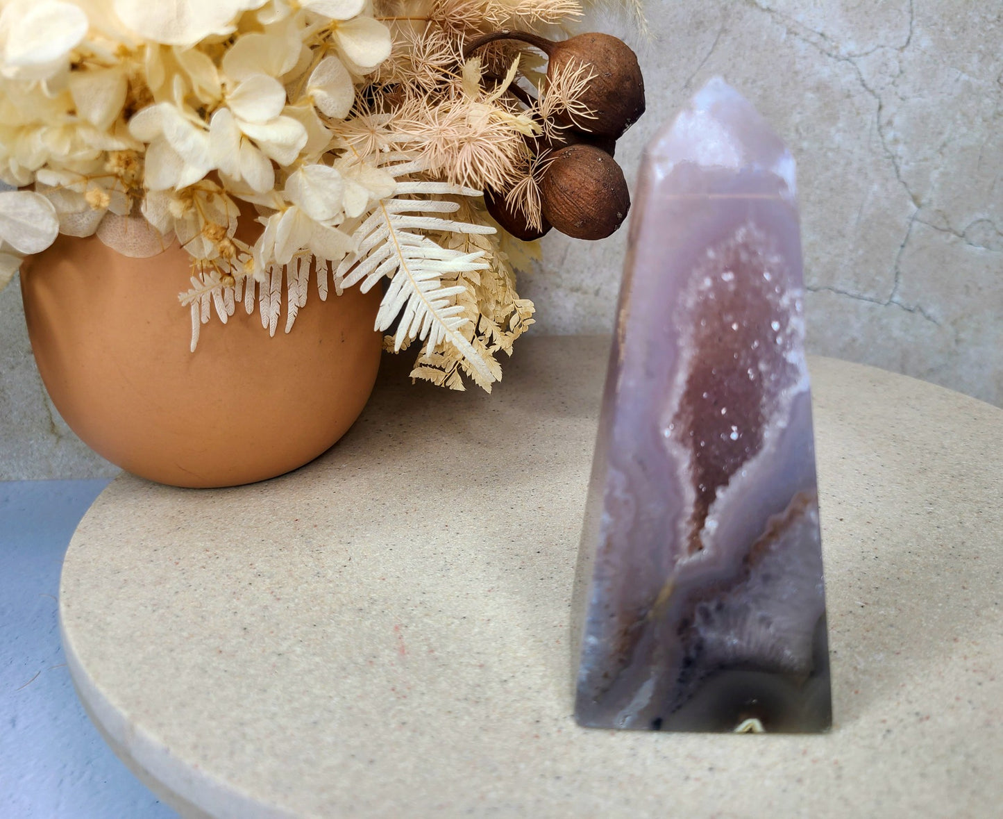 Druzy Agate Obelisk 03