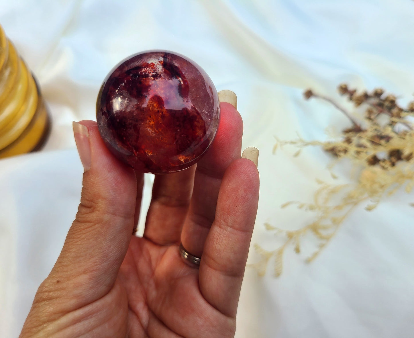 Fire Quartz Sphere 01
