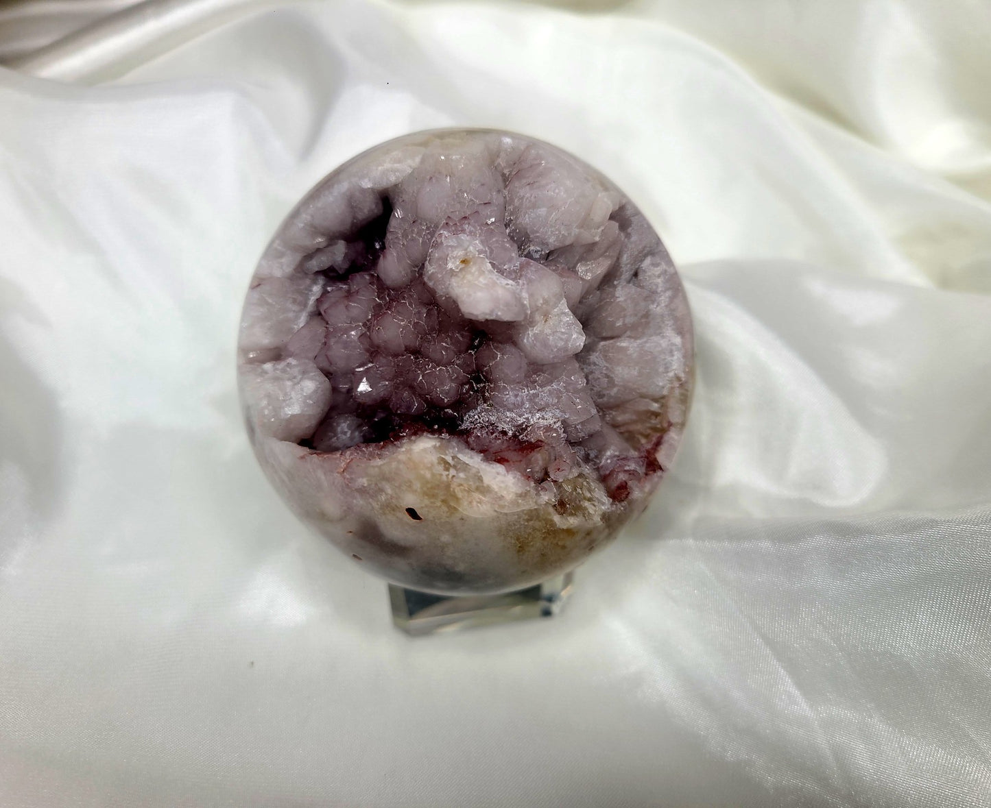 Druzy Pink Amethyst Sphere