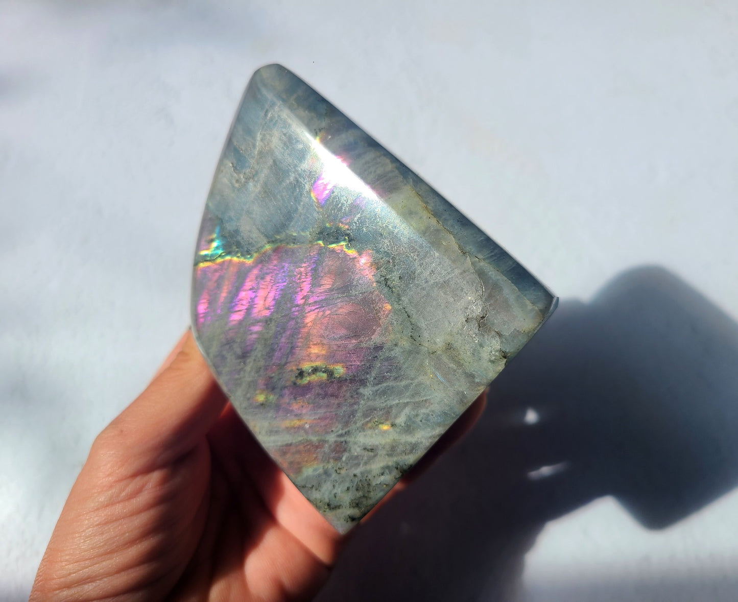 Purple Labradorite Standing Free Form 11