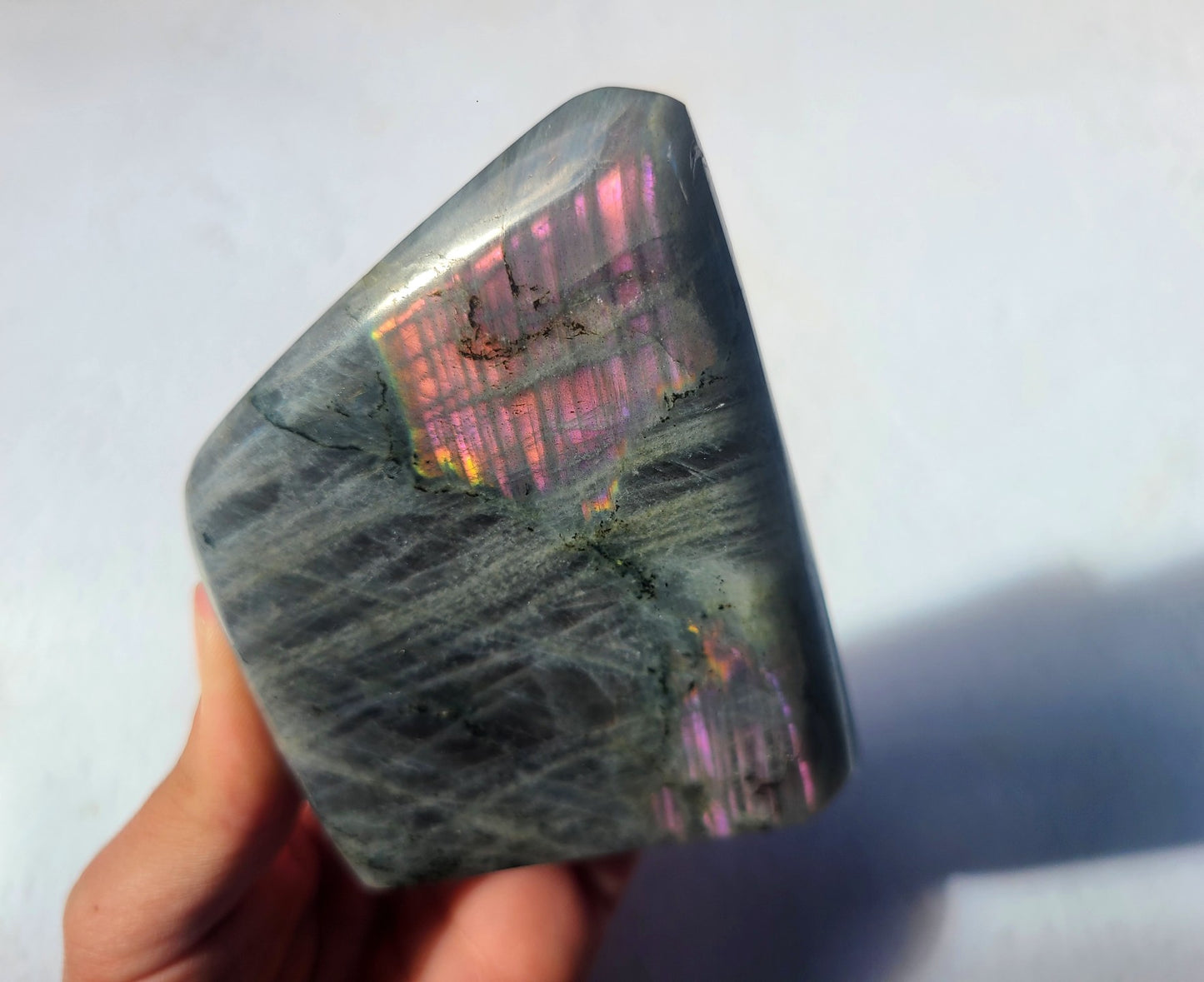 Purple Labradorite Standing Free Form 11