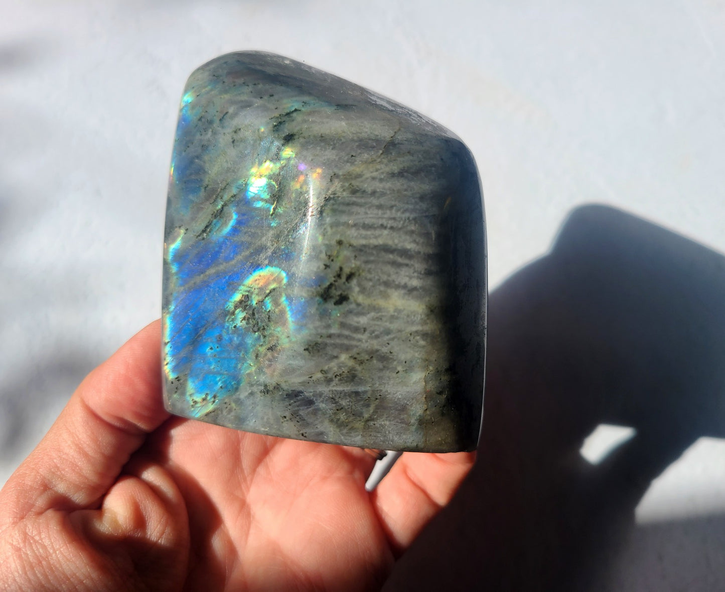 Purple Labradorite Standing Free Form 11