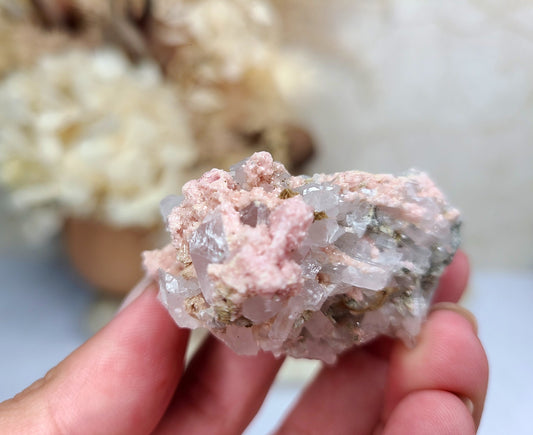Rare Rhodochrosite, Quartz & Pyrite Specimen 03
